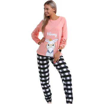 Dámské pyžamo Pyžamo pro ženy či dívky Králíček 1B1397 růžová m