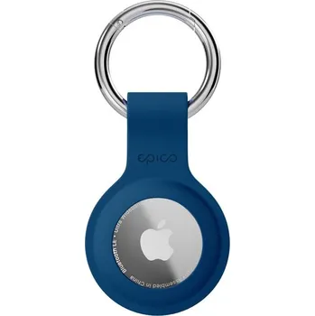Pouzdro na mobilní telefon Epico silikonové pouzdro s plnou zadní stranou pro AirTag tmavě modré Tmavě modrá