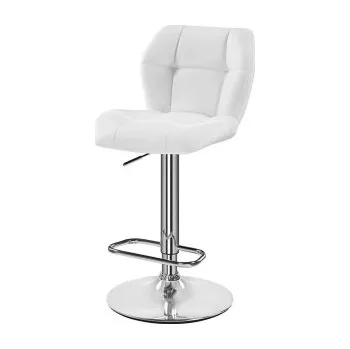 Barová židle Barová židle výškově nastavitelná 593338 white, bílá - B YAHEETECH