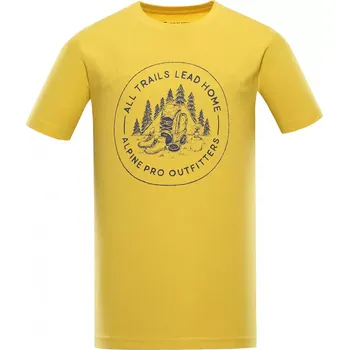 Pánské oblečení Pánské triko ALPINE PRO LEFER MTSA818 ŽLUTÁ XS