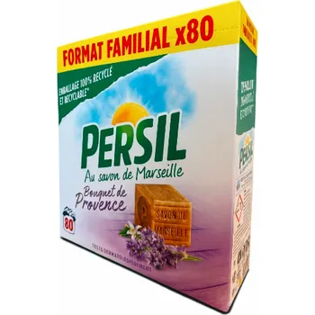 Prací prášek Persil Bouquet De Provence XXL prášek na praní bílého a barevného prádla s Marseillským mýdlem 80 pracích cyklů