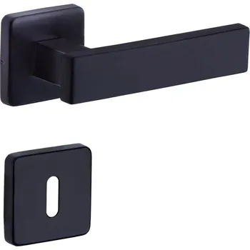 Dveřní kování ROSTEX dveřní kování CASTELO/H (černá) Provedení: BB (klika/klika, dózický klíč)