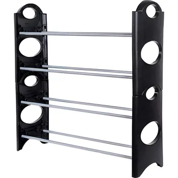 Botník Verk 15205 Skládací botník 12 párů - černý