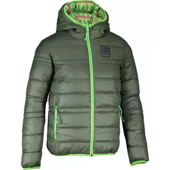 Dívčí bunda Dětská oboustranná bunda ALPINE PRO IDIKO KJCS182 ZELENÁ 92-98