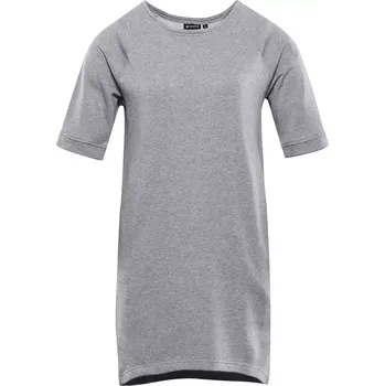 Dámské šaty Dámské bavlněné šaty ALPINE PRO MOLEDA LSKC484 ŠEDÁ M-L