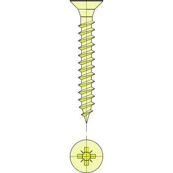 Vrut Univerzální vrut PZ hlava, plný závit Průměr: 4 mm, Délka: 16 mm, Balení: 1000 ks