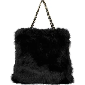 Kabelka MaxFly dámská plyšová kabelka DM253 BLACK