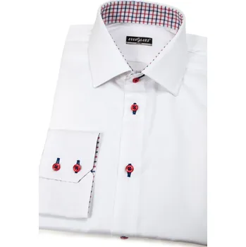 Pánská košile Avantgard Pánská košile SLIM, 109-0112, Bílá Velikost: 38/170