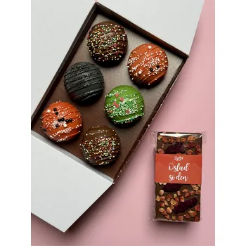 Čokoláda Výhodná sada II. - Čoko bomba a čokoláda ZDARMA Varianta: Mléčná čokoláda s ovocem