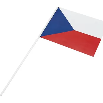 Vlajka Papírová vlaječka na plastové tyčce - 14,5 x 21 cm
