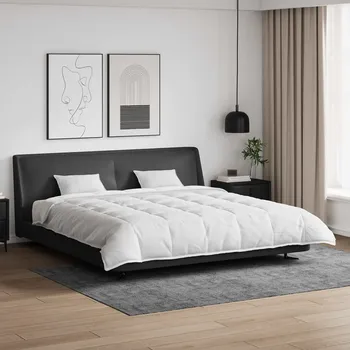 Zahradní sestava Sada přikrývek s polštářem 3 pcs Bílá Peří