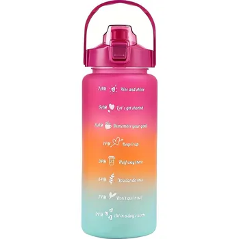 Láhev Foxter 2572 Láhev na vodu s denním pitným režimem 1500 ml modrorůžová