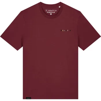 Pánské tričko PEATY'S PUBWEAR TRIKO S KRÁTKÝM RUKÁVEM STACKED BURGUNDY (PPW-25-TEE-STK-BRG) L (PEATY'S PUBWEAR TRIKO S KRÁTKÝM RUKÁVEM STACKED BURGUNDY (PPW-25-TEE-STK-BRG) L)
