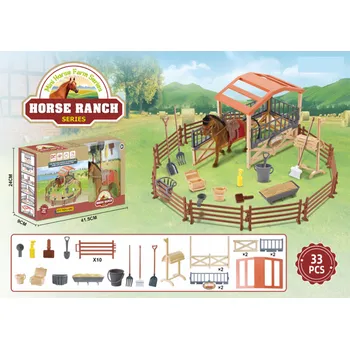 Figurka Sparkys Koňská farma velká sada 33 ks