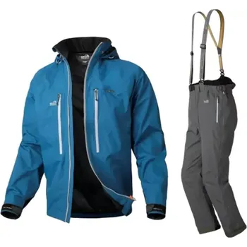 Rybářské oblečení GEOFF ANDERSON - Set Bunda Dozer Light modrá + Kalhoty Urus Light černé vel. M