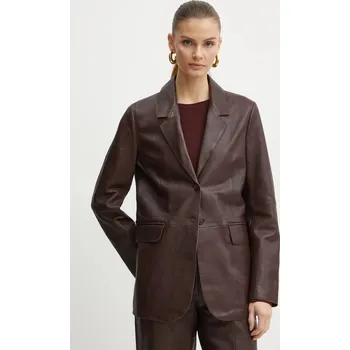 Dámské sako Kožené sako Forte Forte 13214.myjacket burgundské 83A, vel. 36