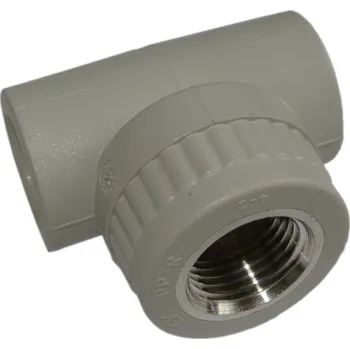 Vodovodní potrubí T-kus 20x1/2"x20 s vnitřním kovovým závitem WAVIN EKOPLASTIK - STKI02020X