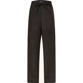 Van Laack Dámské Lněné Kalhoty Vl-Helena-Br, černá, 38