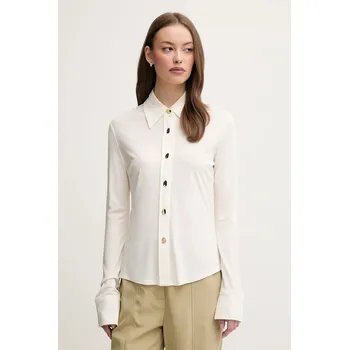 Pánská košile Košile Sisley 5FNTLQ08K béžová 01X, vel. M