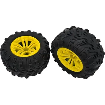 Modelářství Kompletní gumy nalepené pro TWINRAPTOR RMT- žluté 2ks