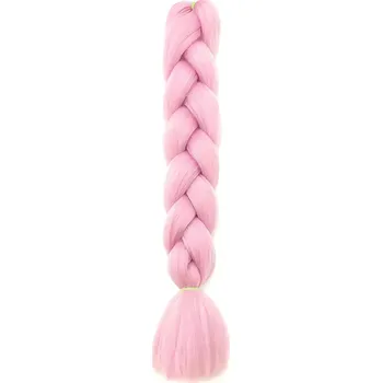 Pronett XJ4792 Vlasy Kanelové syntetické copánky růžová