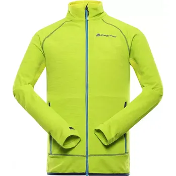 Pánská mikina Pánská mikina ALPINE PRO ONNEC MSWB387 LIMETKOVÁ ZELENÁ XXL