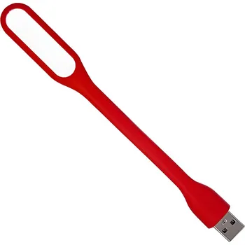Lampička Verk USB Lampička LED červená