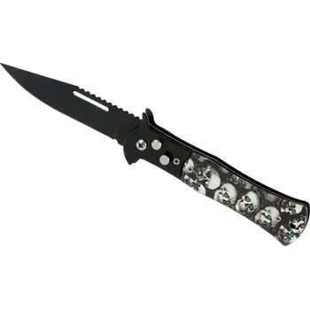 Multifunkční nůž Verk 01890 Zavírací nůž lebky bíločerná