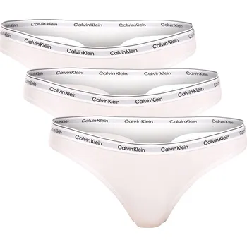 Kalhotky 3PACK dámská tanga Calvin Klein bílá (QD5209E-100) XL QD5209E-100 Možnost vrácení zboží ZDARMA do 120 dnů!