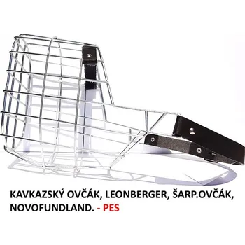 Náhubek pro psa Mr. Rozchov Náhubek kovový - Kavkazský ovčák , Leonberger, Šarplaninský ovčák, Novofundlad-pes