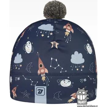 Čepice Flavio - zimní funkční čepice - vzor 174 - vesmír, rakety L 54 - 56