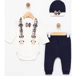 Rabbit 3-dílná souprava pro miminko – body, kalhoty a čepička 68/74 (6-9 m)