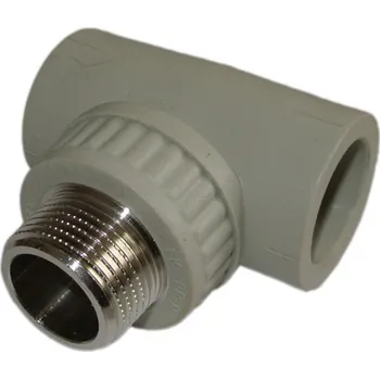 Vodovodní potrubí T-kus 32x1"x32 s vnějším kovovým závitem WAVIN WKOPLASTIK - STKE03232X