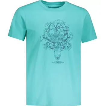 Pánské oblečení Pánské triko ALPINE PRO AMIT 7 MTSR475 ZELENÁ S