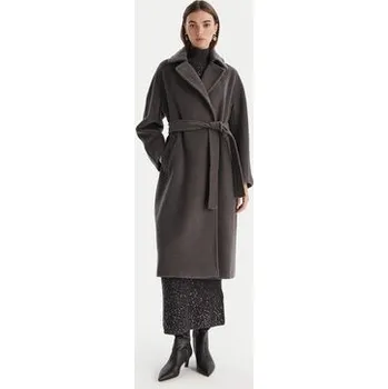 Dámský kabát Marella Vlněný kabát English 2523016142 Šedá Regular Fit 38