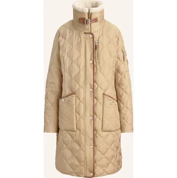 Dámský kabát Lauren Ralph Lauren Dámský Péřový Kabát, světle hnědá, 38