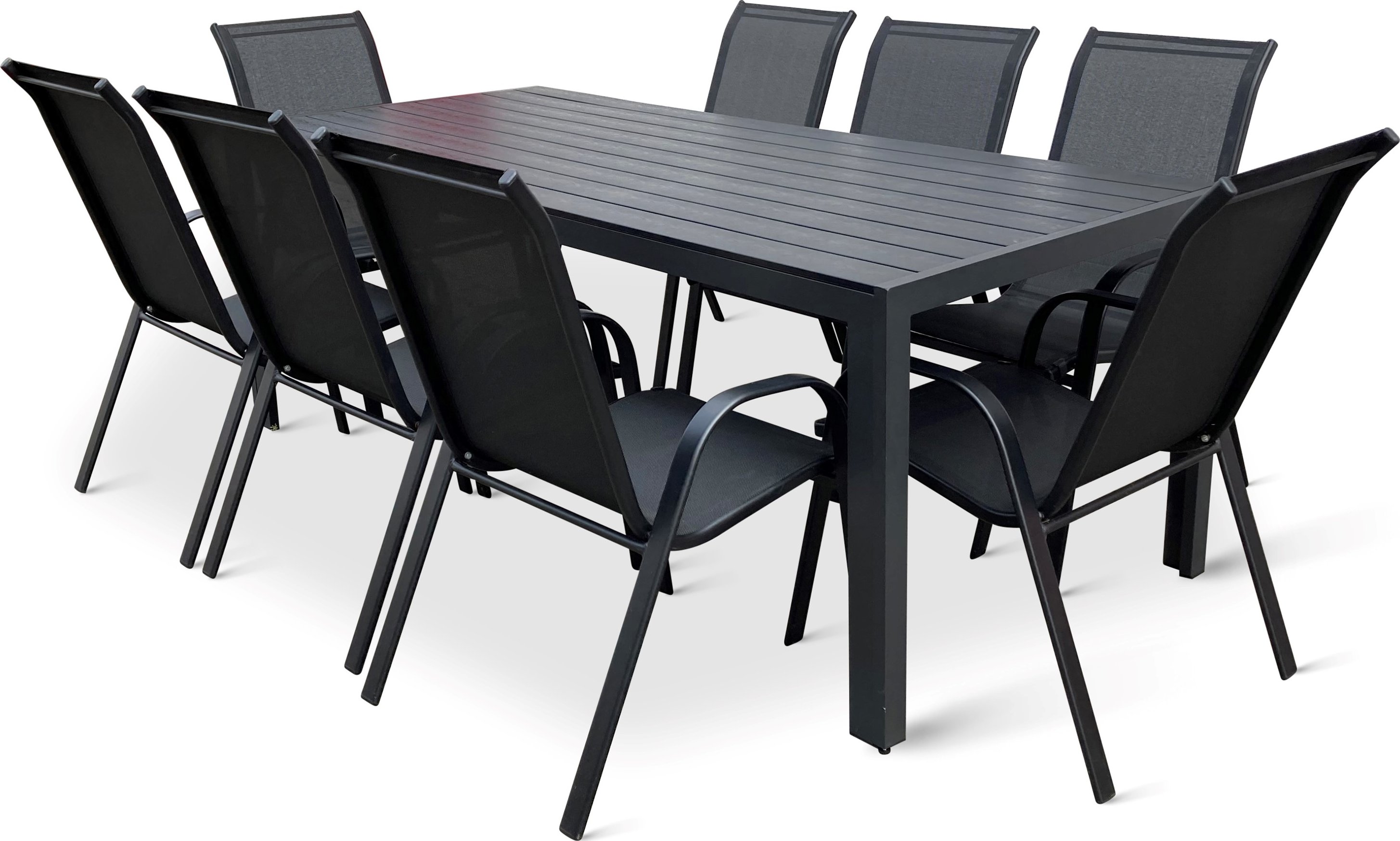 Noela Zahradní jídelní set Viking XL 190cm + 8x kovová židle Ramada