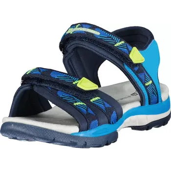 Dětská móda Dětské sandály ALPINE PRO GRODO 31 Modrá, Reflexní neon, Šedá