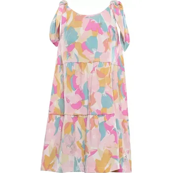 Dětská móda Dětské letní šaty ALPINE PRO ARENO BÉŽOVÁ 140-146