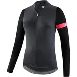 Dotout dámský cyklistický dres s dlouhým rukávem - melange dark grey Velikost: XL