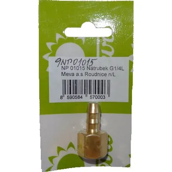 Fitinka Nátrubek 8 mm s maticí G 1/4" Propan Butan - 9NP01015