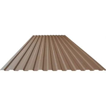 plechová krytina Blachdom Plus T14 Polyuretan Storm Mat 1160 x 0,5 mm RAL 8017 čokoládová hnědá 1 m²