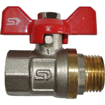 Ventil Kulový ventil FM 3/4" voda motýl SLOVARM KE-240 (400042)