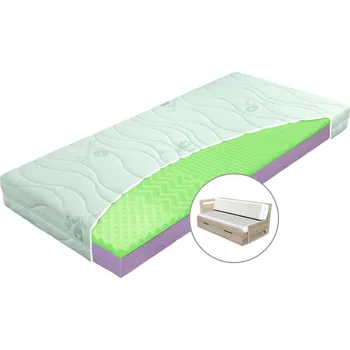 Tvrdší matrace VENEZA - sada k rozkládací posteli, 16cm, 90x200cm, 2x45x200cm (půlená), 100kg, potah Aloe Vera