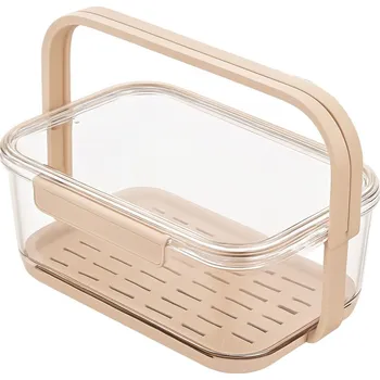 Jídlonosič Verk 07376 Přenosný box na ovoce a zeleninu s víkem, béžový