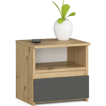 Noční stolek KOMODA CL1 PK DUB ARTISAN / ŠEDÁ