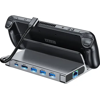 Replikátor portů ChoeTech 6-in-1 Multiport HUB + Steam Deck