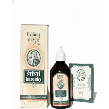 Vlasová regenerace Levandes Štěstí baronky Bylinný vlasový elixír - tmavé suché 110 ml