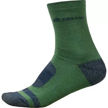 Pánské ponožky Ponožky ALPINE PRO GENTIN 2 USCR038 ZELENÁ S