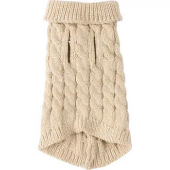 Purlov 26216 Svetr pro psy a kočky, vel. S, béžový